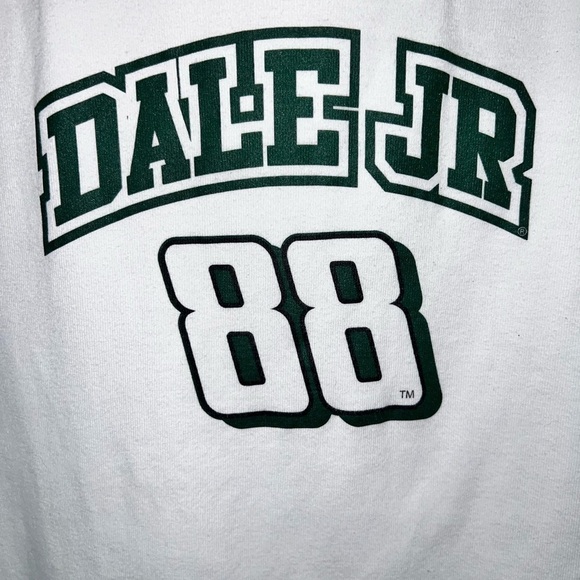 Vintage NASCAR Chase Authentics Dale Jr 88 3/4 Sleeve V-Neck Hoodie Size XL - Picture 2 of 8